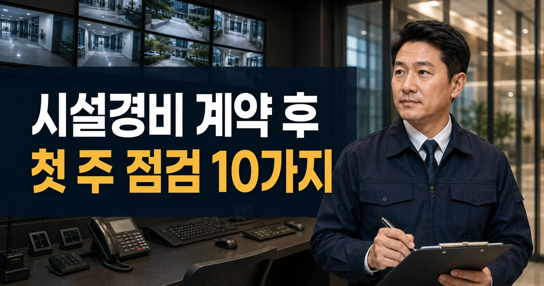 시설경비 계약 후 첫 주 점검 10가지