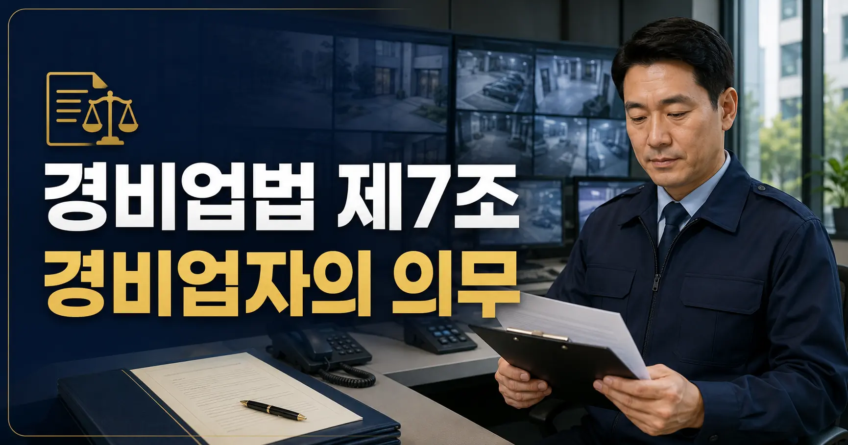 경비업법 제7조로 알아보는 경비업자의 의무와 시설경비 업무 범위